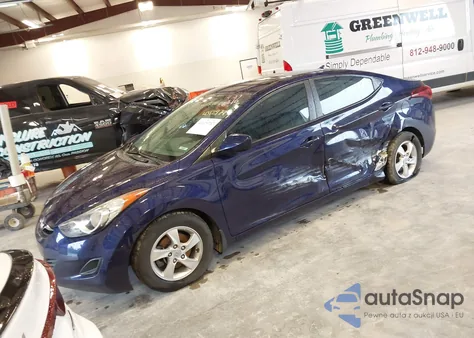 2013 Hyundai Elantra Gls/Limited из США, поврежденный, VIN 5NPDH4AE0DH372216